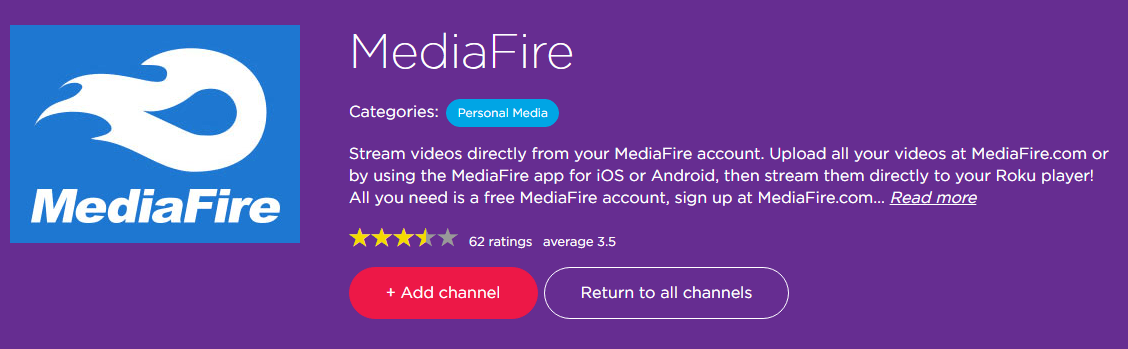 MediaFire Review Roku Channel