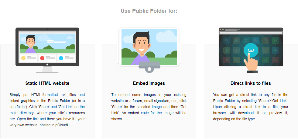 pCloud vs Dropbox pCloud Public Folder