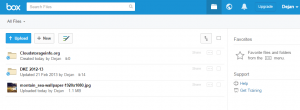 Box interface