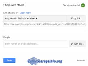 Google Drive Sharing