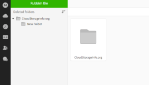 Mega Cloud Storage Review Trash Bin