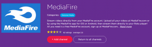 MediaFire Roku Channel