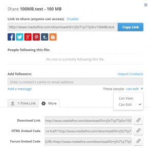 MediaFire Share Files