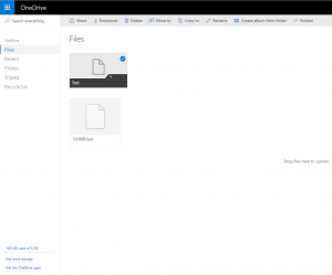 onedrive-interface