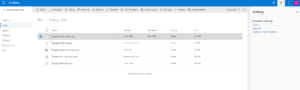 OneDrive Review Interface