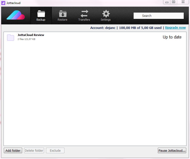 Jottacloud Review Backup