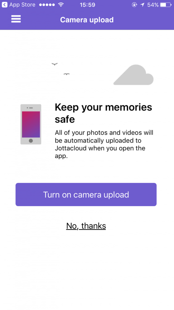 jottacloud upload folder