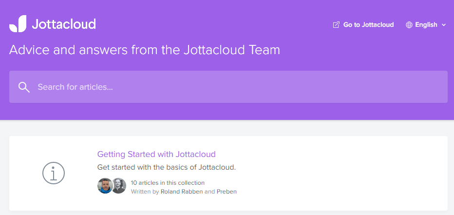 Jottacloud Review Help Center