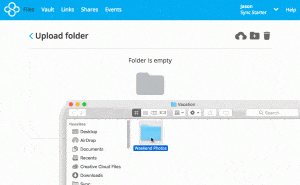 Sync.com Drag and Drop