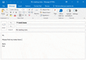 Tresorit Outlook