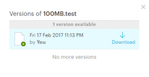 Tresorit Versioning
