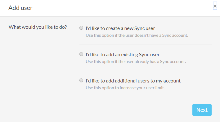 Sync.com Business Review Add Users