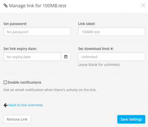 Sync.com Business Sharing Links