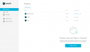 Tresorit Business Interface