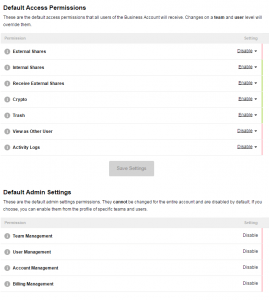 pCloud Business Access Permissions