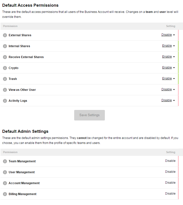 pCloud Business Pricing Access Permissions