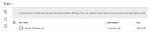 Amazon Cloud Drive Review Trash