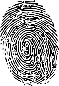 Child internet security fingerprint