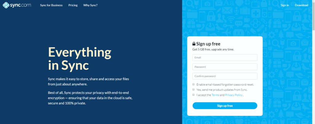 How To Use Sync.com Free Registration