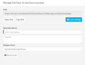 How To Use Sync.com Share