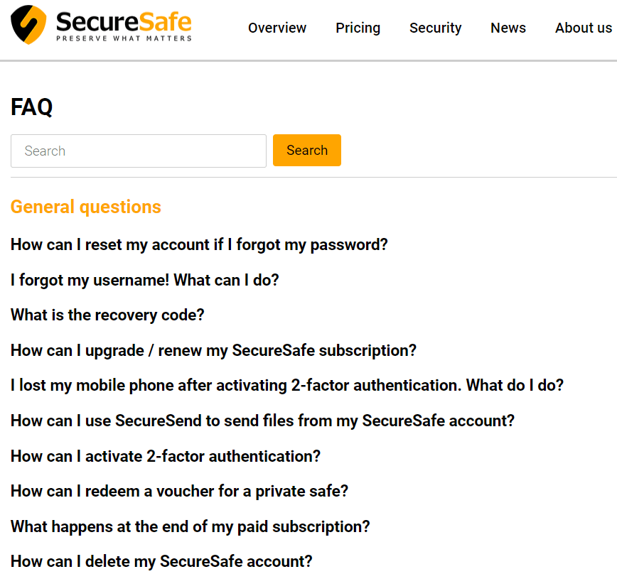 SecureSafe Review FAQ