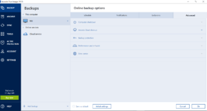 Acronis True Image Review - Advanced Options
