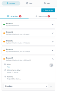 AirSend Review Actions