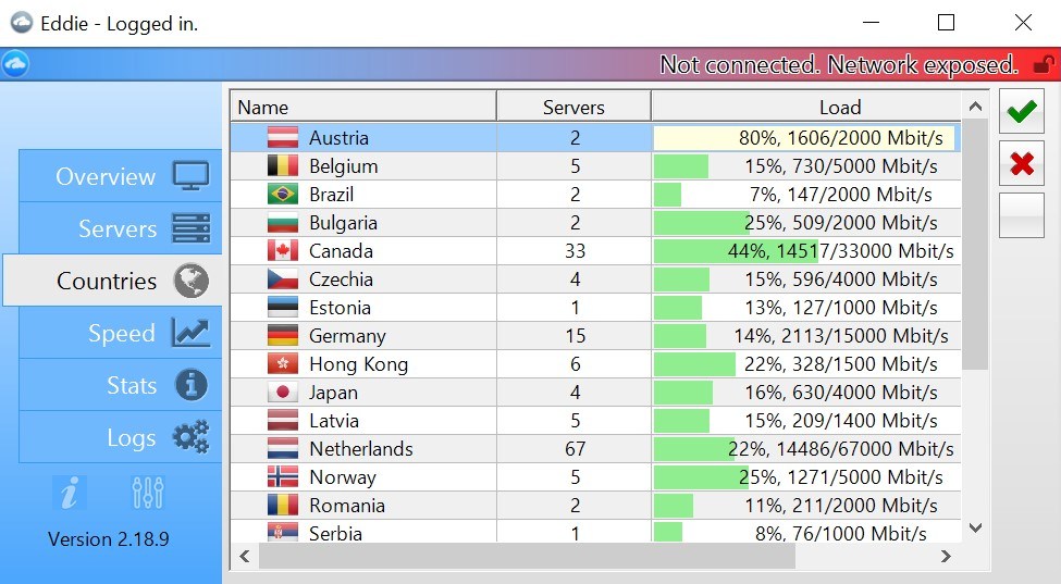 AirVPN Review - Server 1