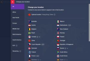 Avast SecureLine VPN Review - Server 1