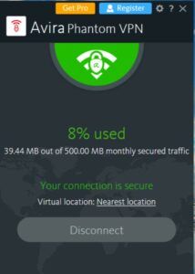 Avira Phantom VPN Review - Security 1