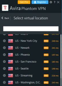Avira Phantom VPN Review - Streaming 1