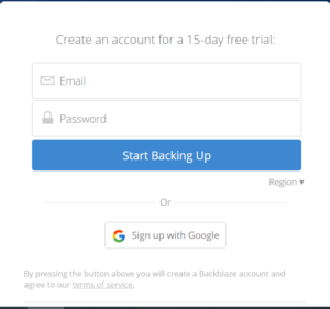 Backblaze Review - Ease of use 1