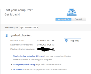 Backblaze Review - additional features 1