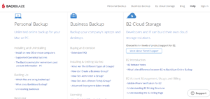 Backblaze Review - online support 2