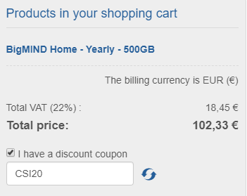 BigMIND 20% Off