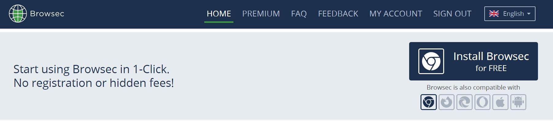 browsec vpn nothing loads