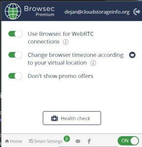 Browsec VPN Review - Features 1