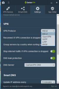 CactusVPN Review - Security 2