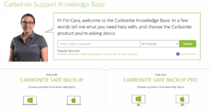 Carbonite Review - Support 3