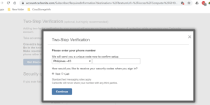 Carbonite Review - Two-Factor Authentication