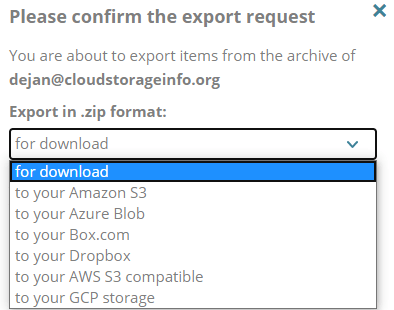 CloudAlly Review Export Data