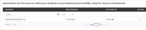 CloudAlly Review Listed accounts
