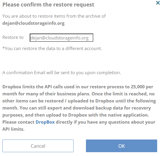 CloudAlly Review Restore Data