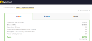 CyberGhost VPN - Pricing 1
