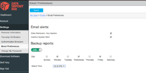 Data Deposit Box Review - Backup Report 1