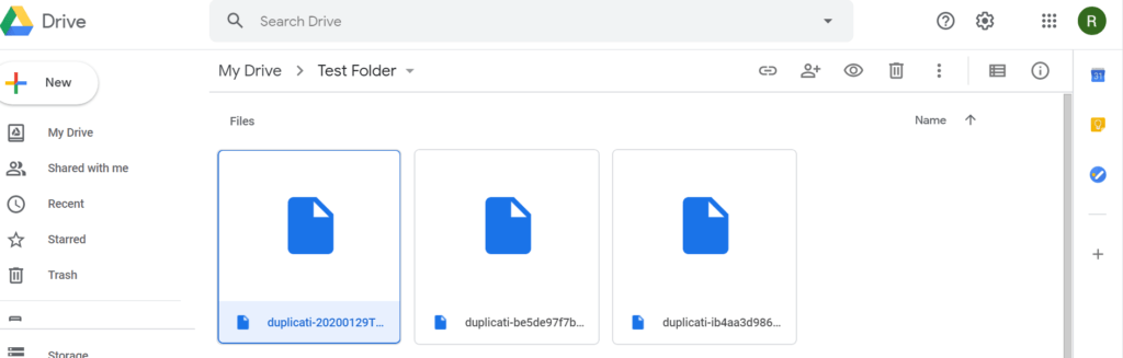 Duplicati Review - file preview