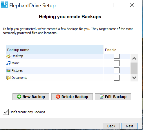 ElephantDrive Review - Backup 1