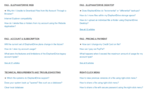 ElephantDrive Review - Online Support 2