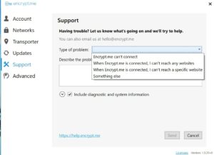 Encrypt.me VPN Review - Support 2