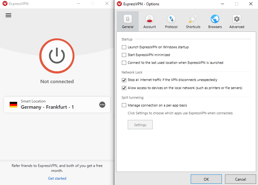 ExpressVPN Review Options